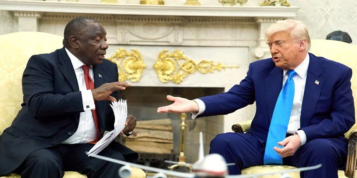 Trump, Güney Afrika Devlet Başkanı Ramaphosa ile görüştü