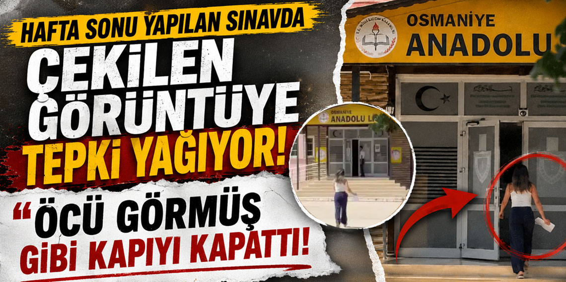Hafta sonu yapılan sınavda çekilen görüntüye tepki yağıyor!