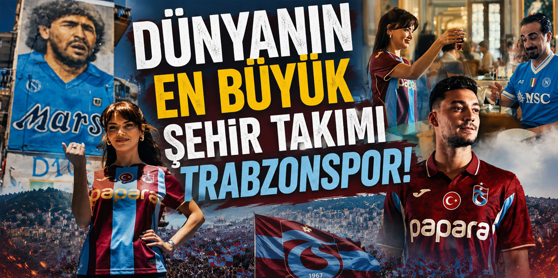 DÜNYANIN EN BÜYÜK ŞEHİR TAKIMI TRABZONSPOR!