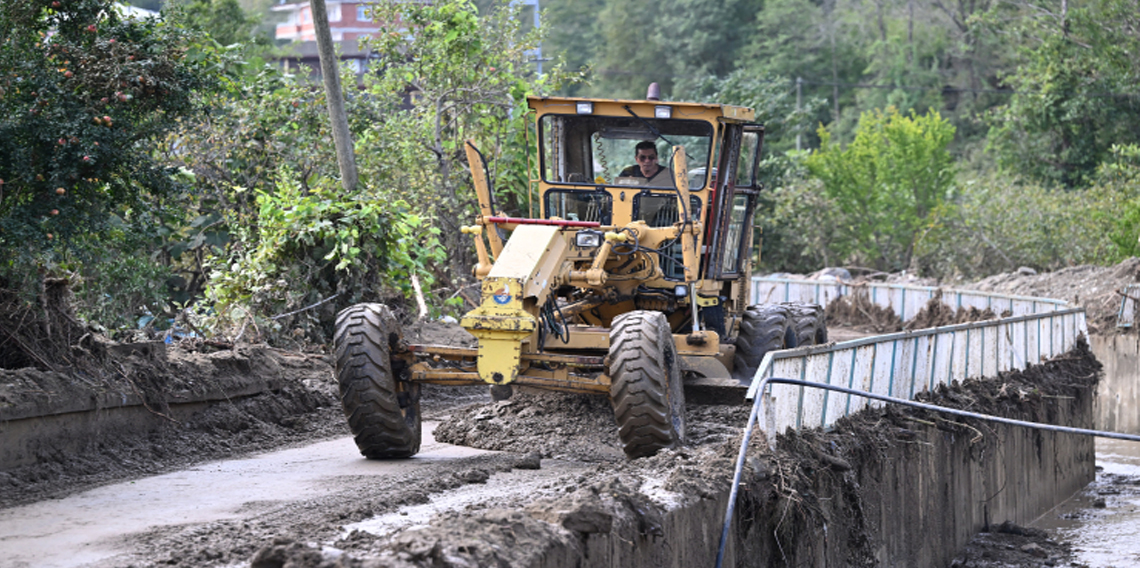 Trabzon'da taşkın ve heyelan