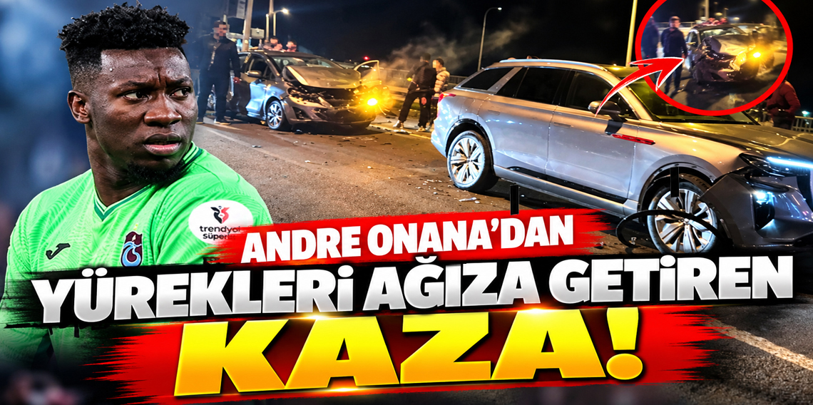 Andre Onana'dan yürekleri ağıza getiren kaza!