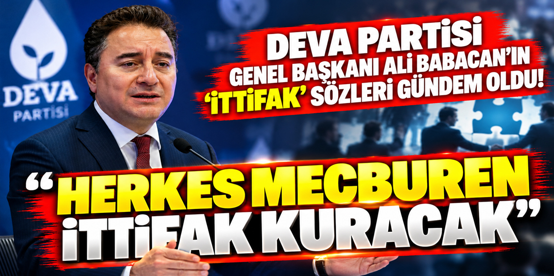 DEVA Partisi Genel Başkanı Ali Babacan'ın 'ittifak' sözleri gündem oldu!