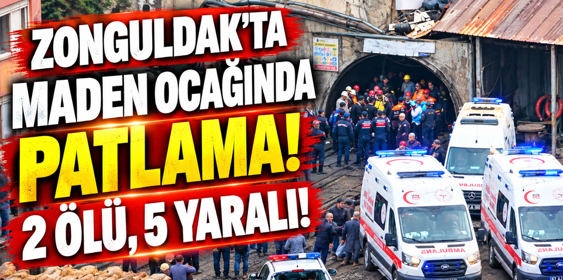 Zonguldak'ta maden ocağında patlama! 2 ölü, 5 yaralı