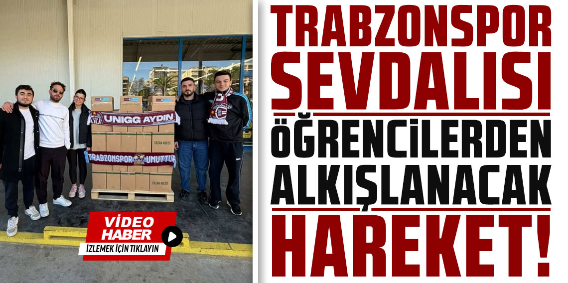 Trabzonspor sevdalısı öğrencilerden alkışlanacak hareket