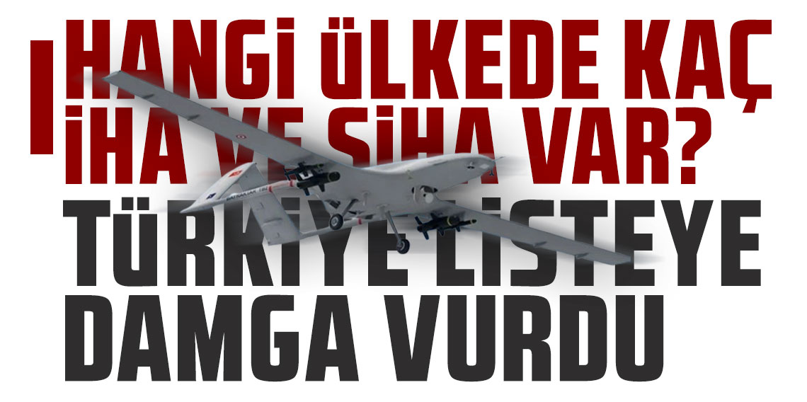 Hangi ülkede kaç İHA ve SİHA var? Türkiye listeye damga vurdu