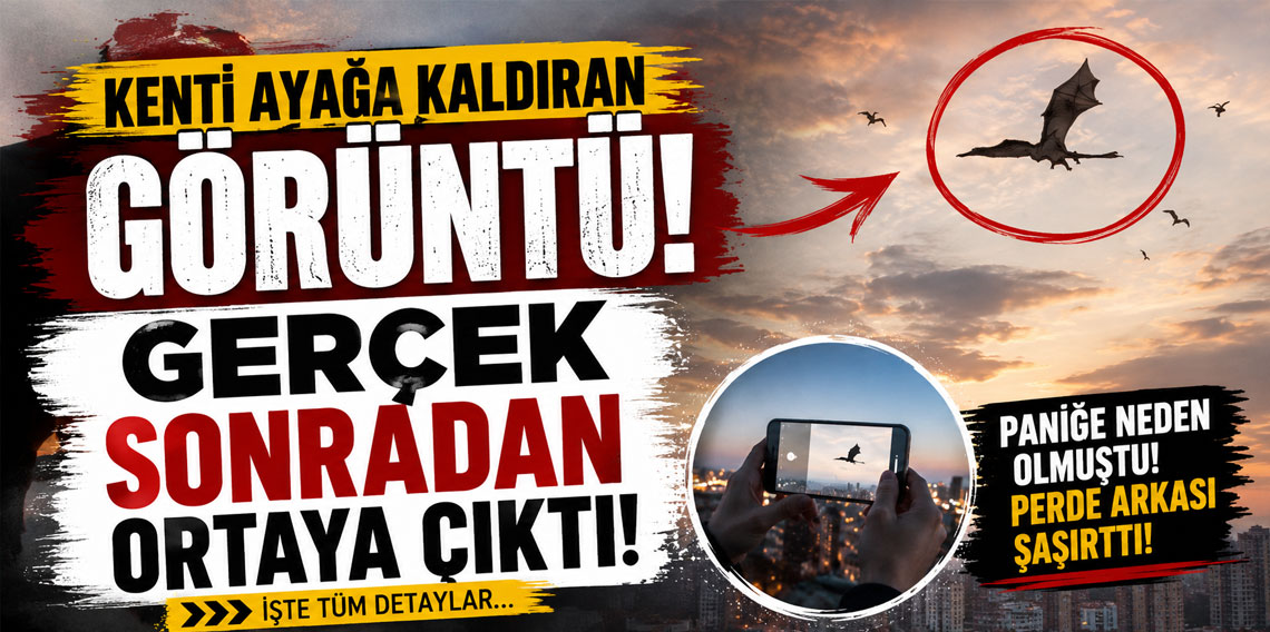 Gökyüzünde beliren dev ejderha paniğe neden oldu! Gerçek sonradan ortaya çıktı