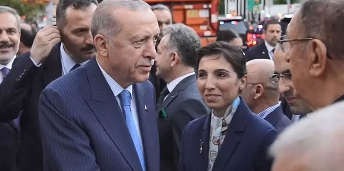Erdoğan'a ABD'de Hafize Gaye Erkan sürprizi! Karşılayanlar arasında o da vardı