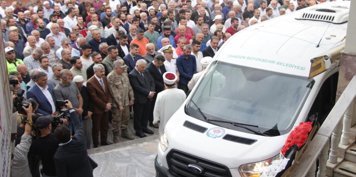 Trabzon'daki selde hayatını kaybeden Ali Kemal Demir son yolculuğuna uğurlandı