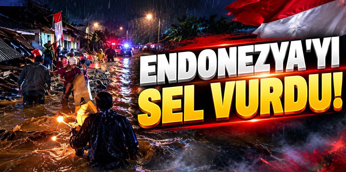 Endonezya'yı sel vurdu: 1 ölü, 4 yaralı