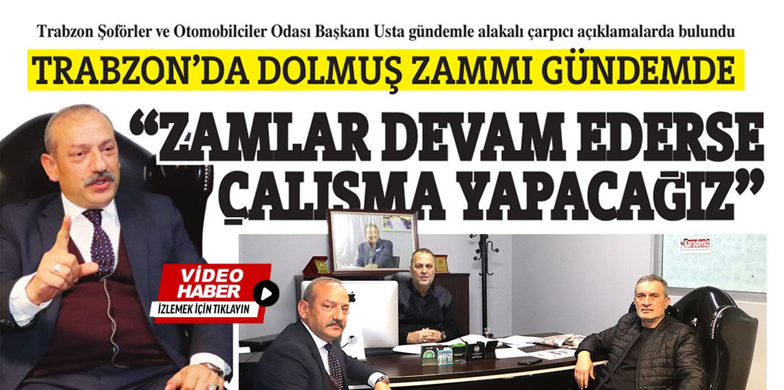 Ömer Hakan Usta: ''Zamlar devam ederse çalışma yapacağız