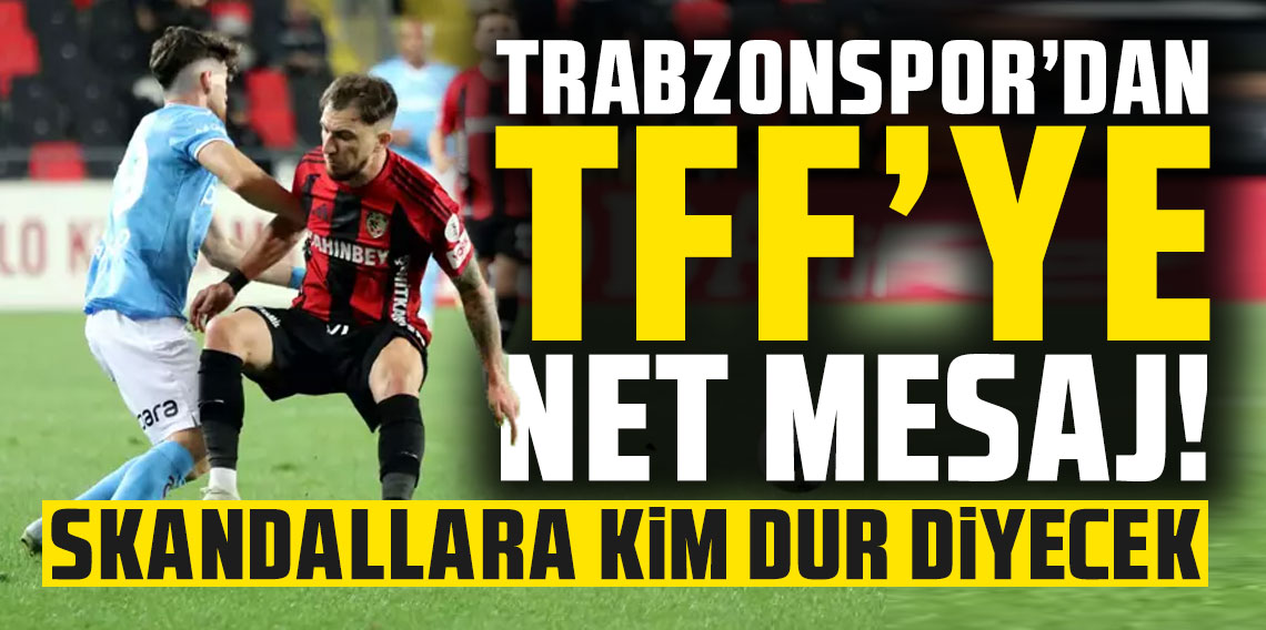 Trabzonspor'dan TFF'ye net mesaj! 