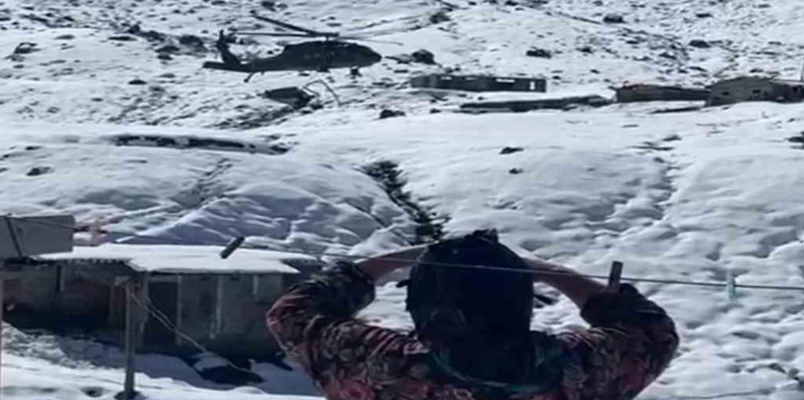 Rize’de Kapalı Yaylalara Hava Yoluyla Erzak ve Yem Ulaştırıldı