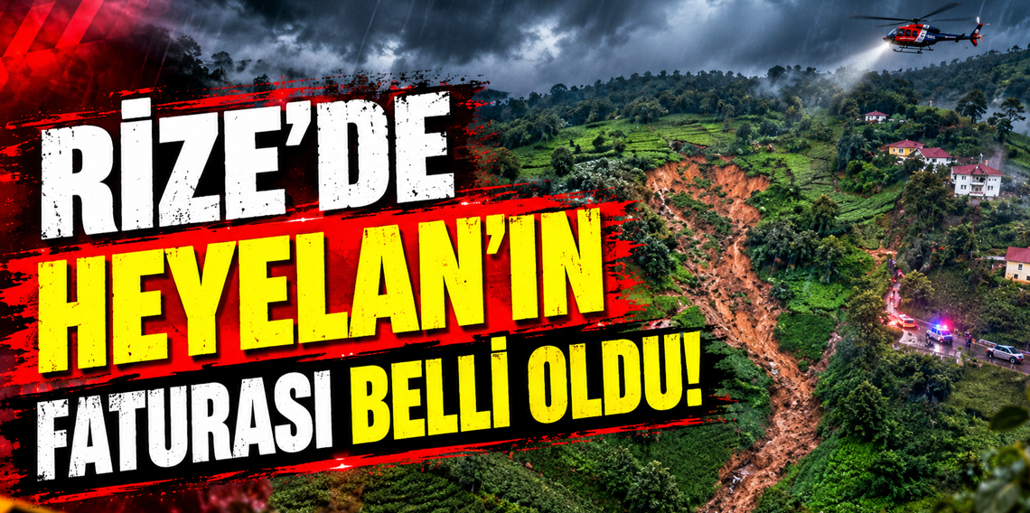 Rize'de şiddetli yağış ve heyelanın bilançosu netleşiyor