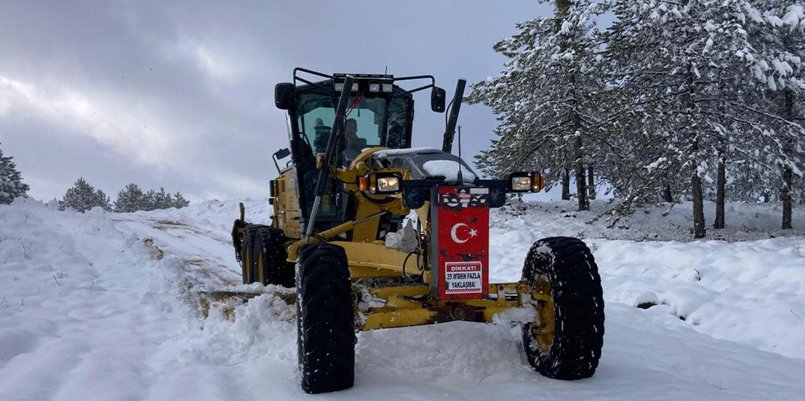 Karabük’te 182 köy yolu ulaşıma kapandı