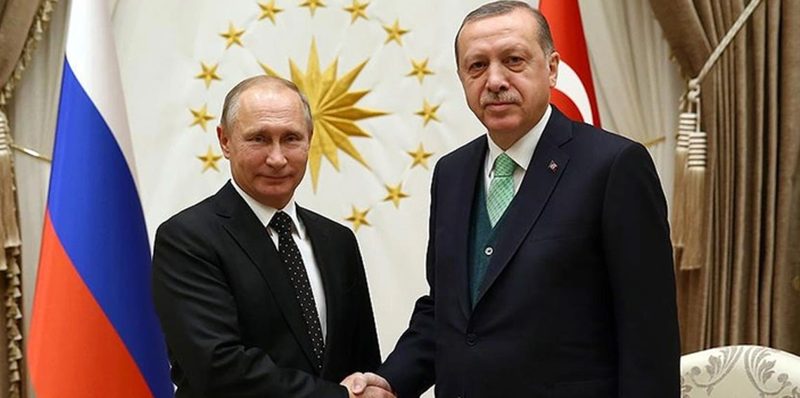 Cumhurbaşkanı Erdoğan, Vladimir Putin ile görüştü