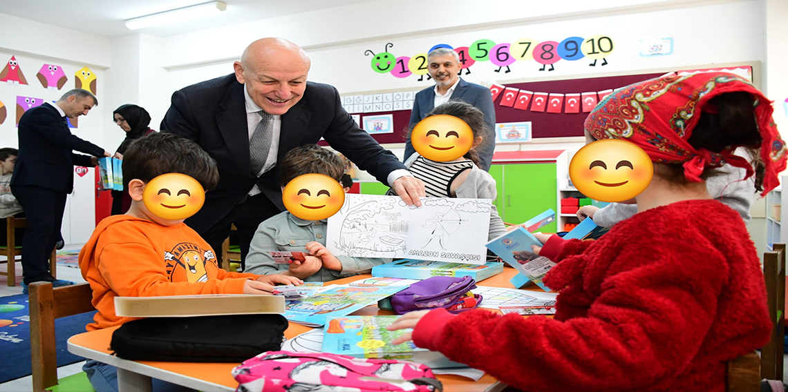 Terme’de minikler boyayarak ilçeyi tanıyacak