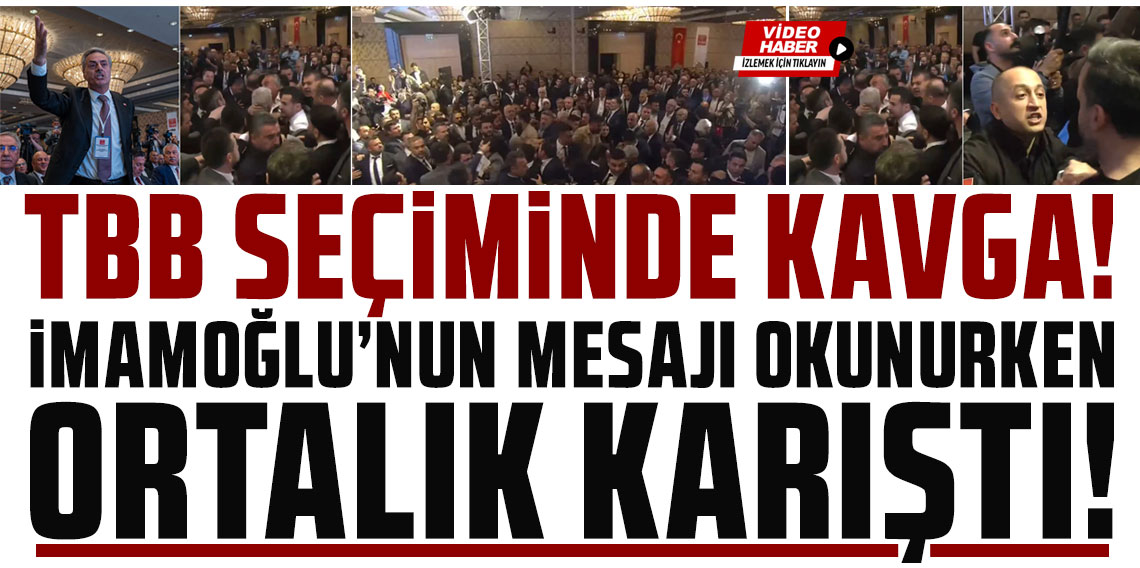 Türkiye Belediyeler Birliği seçiminde İmamoğlu'nun mesajı okunurken kavga çıktı