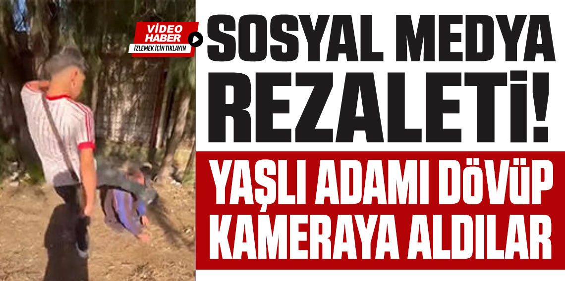 Sokakta uyuyan yaşlı adamın yüzüne tekme atıp sosyal medyada paylaştılar