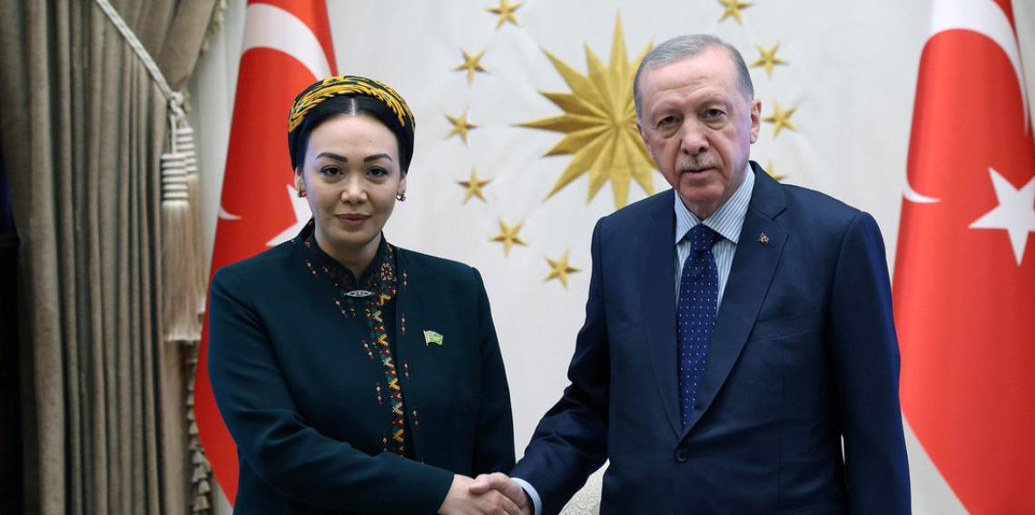 Erdoğan, Dünyagözel Gulmanova'yı kabul etti