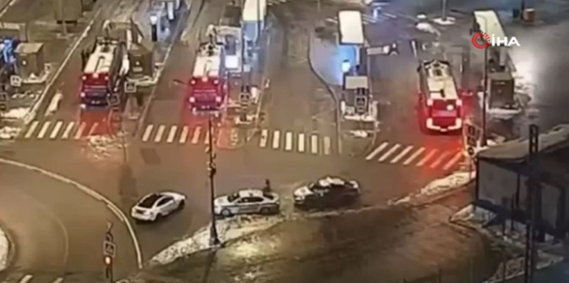 Rusya’da devriye aracına düzenlenen bombalı saldırı anına ait görüntüler ortaya çıktı