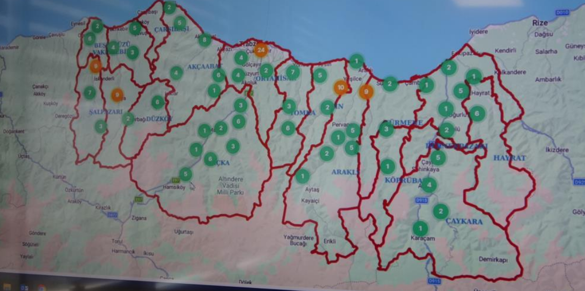 Trabzon’da Şehit Mezarlıkları Dijital Harita ile Ziyarete Açıldı