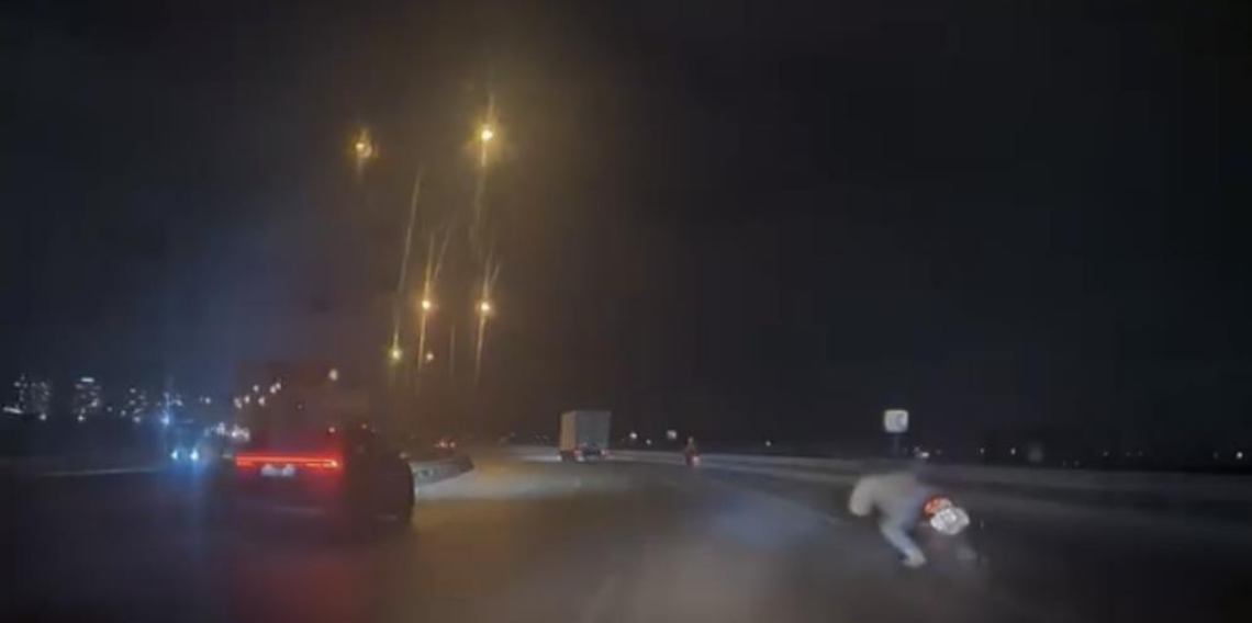 Bursa’da korkutan motosiklet kazası, Virajı alamadı, yere savruldu