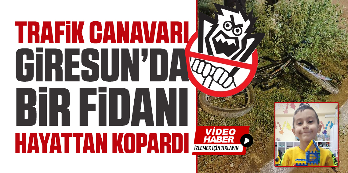 Giresun'da Trafik Canavarı Minik Eymen'i Hayattan Kopardı
