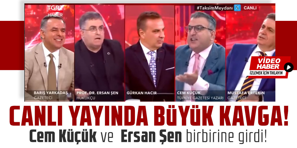 Canlı yayında büyük kavga! Cem Küçük ve Ersan Şen birbirine girdi!