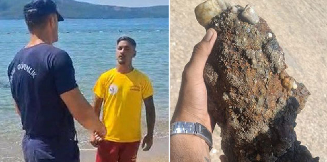 Çanakkale'de Halk Plajında Patlamamış Askeri Mühimmat Bulundu! 