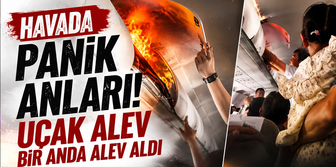Çin'de iniş yapan yolcu uçağında yangın paniği: Taşınabilir batarya alev aldı