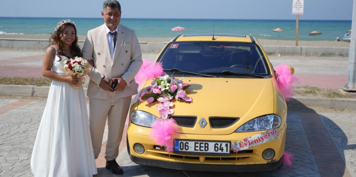 Samsun'a Filipinli gelin