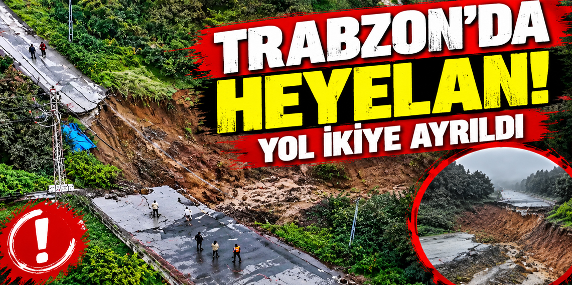 Trabzon Pelitli’de heyelan! Seyir halindeki araç dereye sürüklendi: 2 yaralı