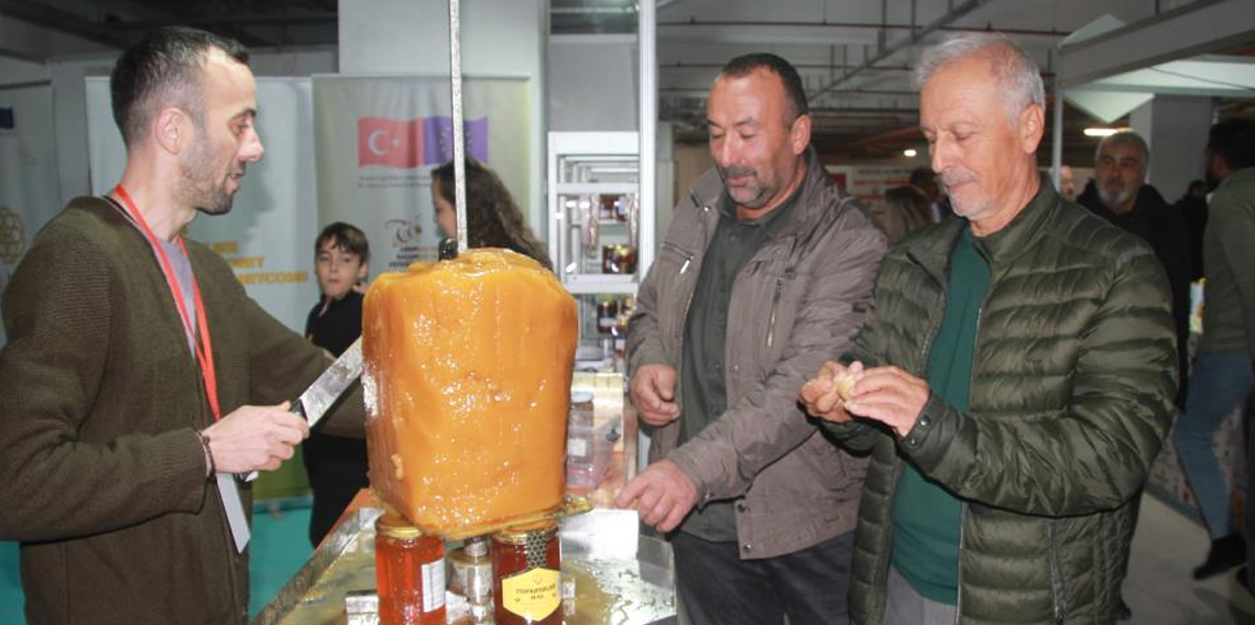 Ordu'da baldan döner