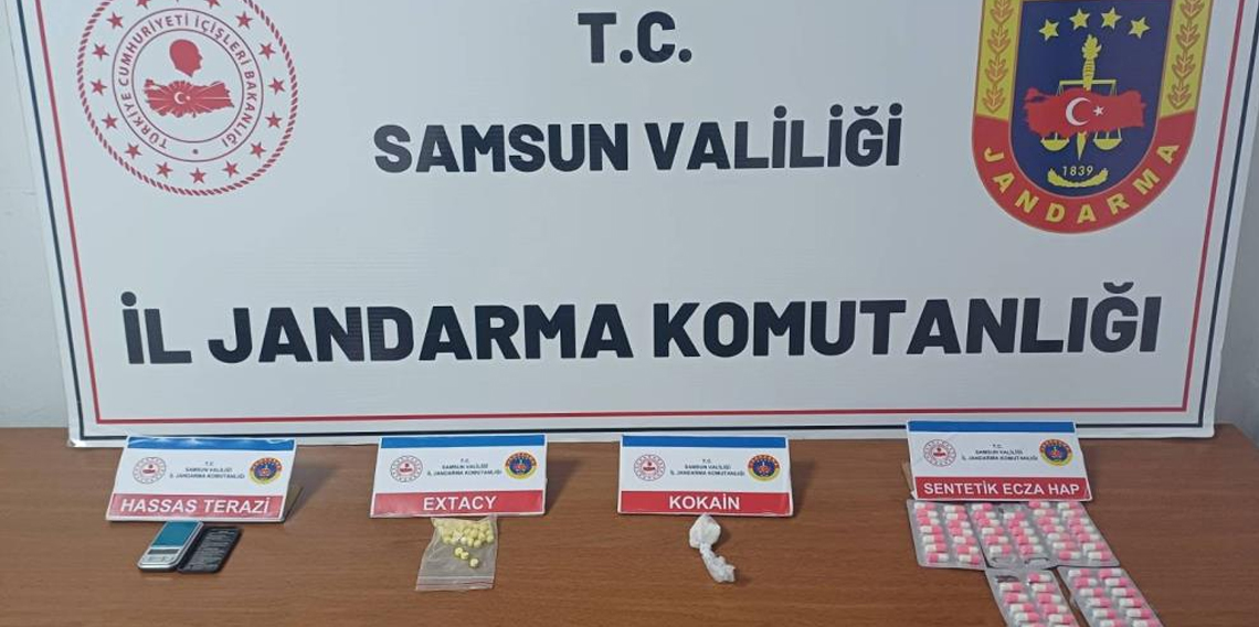 Samsun'da 3 uyuşturucu taciri yakalandı