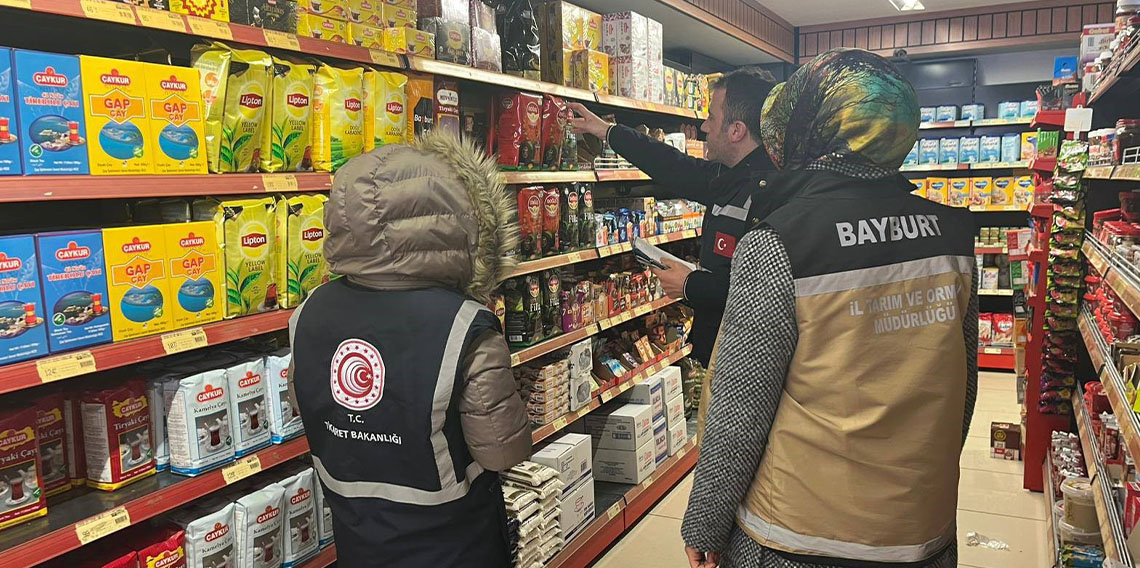 Bayburt'ta fahiş fiyatlara yönelik denetimler yapıldı