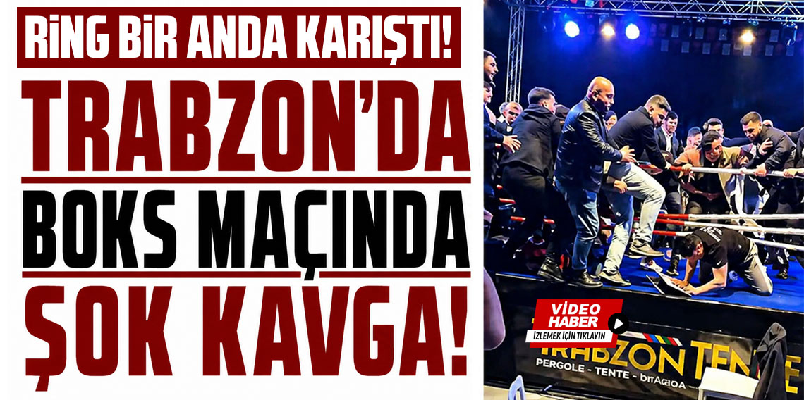 Trabzon'da hafif sıklet maçında olaylar çıktı