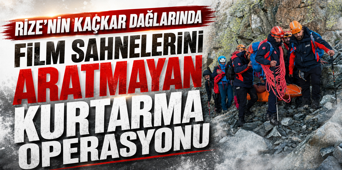 Rize'nin Kaçkar Dağları'na tırmanışta yaralanan dağcı kurtarıldı