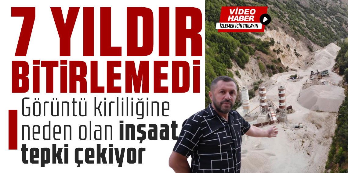Üzengili Göleti 7 yıldır bitirilemedi! Görüntü kirliliğine neden olan inşaat tepki çekiyor