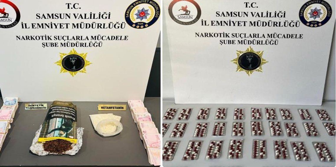 Samsun’da uyuşturucu operasyonu: 5 gözaltı