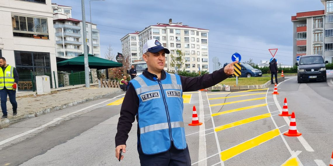 Trabzon'da yanlış park yapana taviz yok