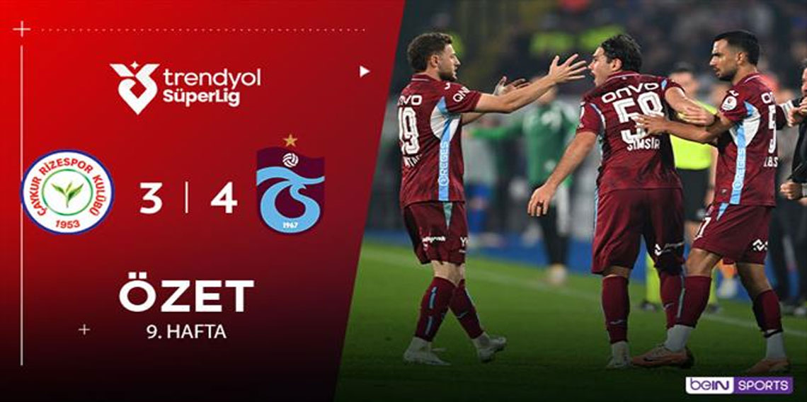 Çaykur Rizespor – Trabzonspor Maç Özeti