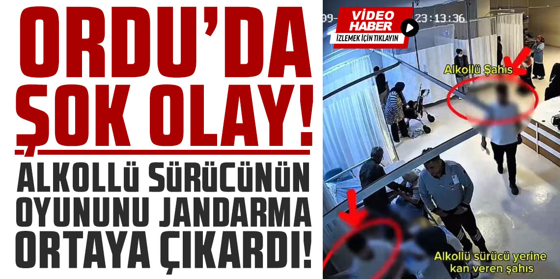 Alkollü sürücünün oyununu jandarma ortaya çıkardı