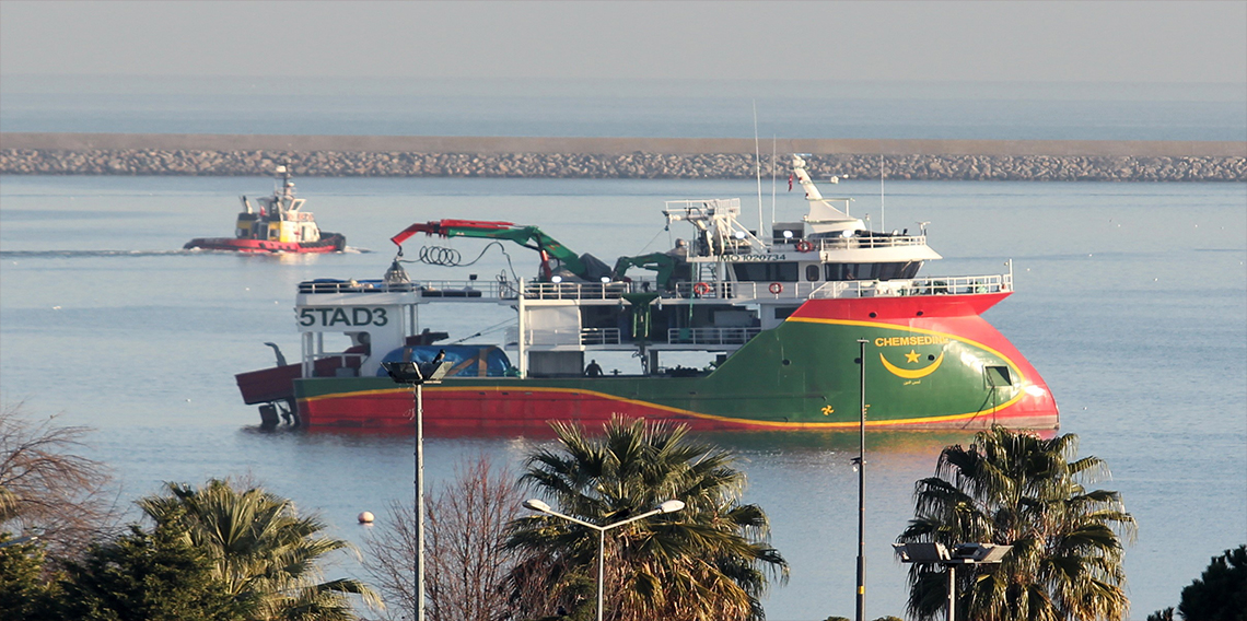 Samsun’dan Moritanya'ya balıkçı gemisi ihracatı