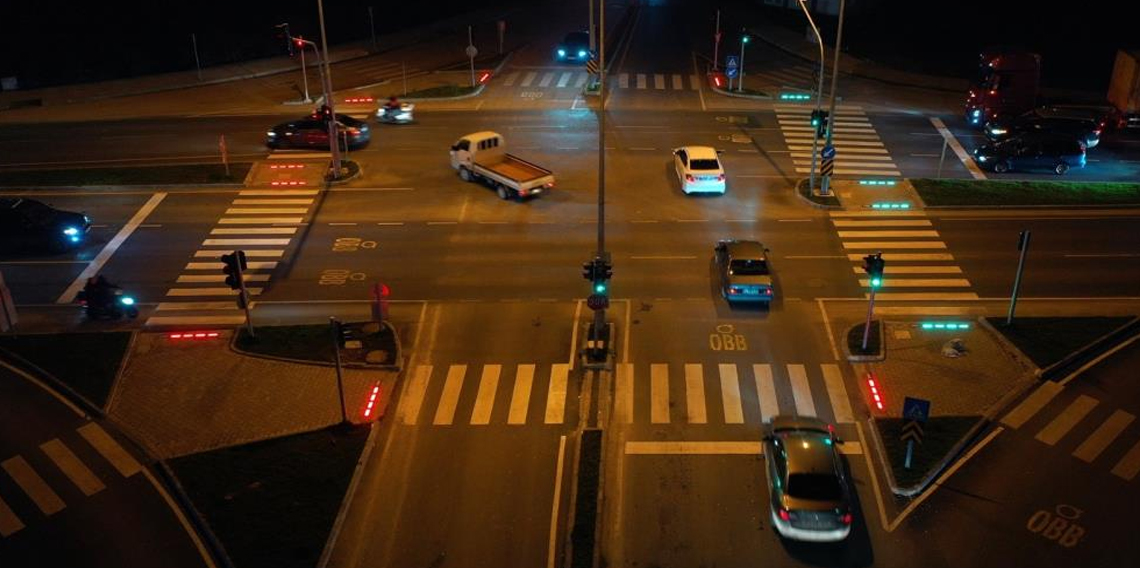 Ordu'da yaya güvenliği için ledli sistem devrede