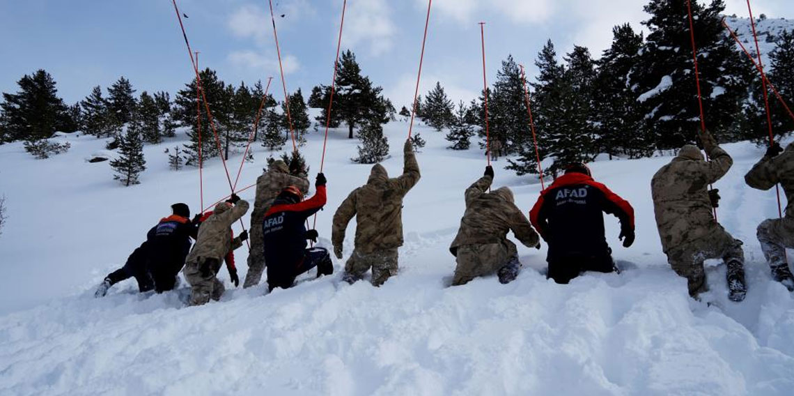 Gümüşhane’de 51 personelle gerçeği aratmayan çığ tatbikatı