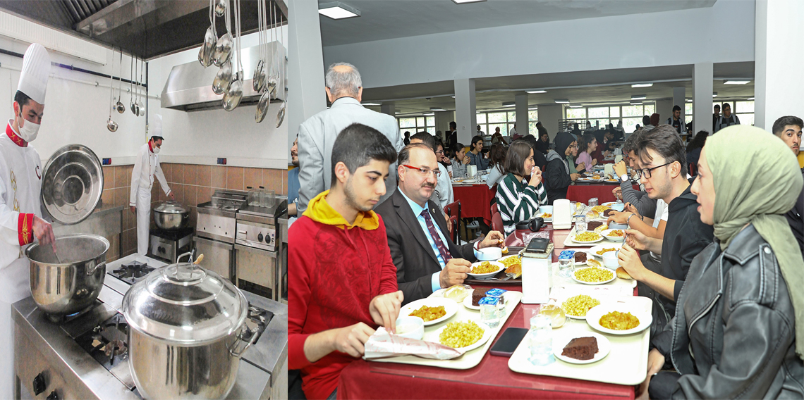 Atatürk üniversitesinden öğrencilerine ücretsiz iftar yemeği