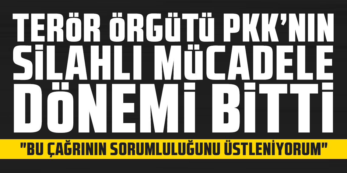 Terör örgütü PKK'nın silahlı mücadele dönemi bitti