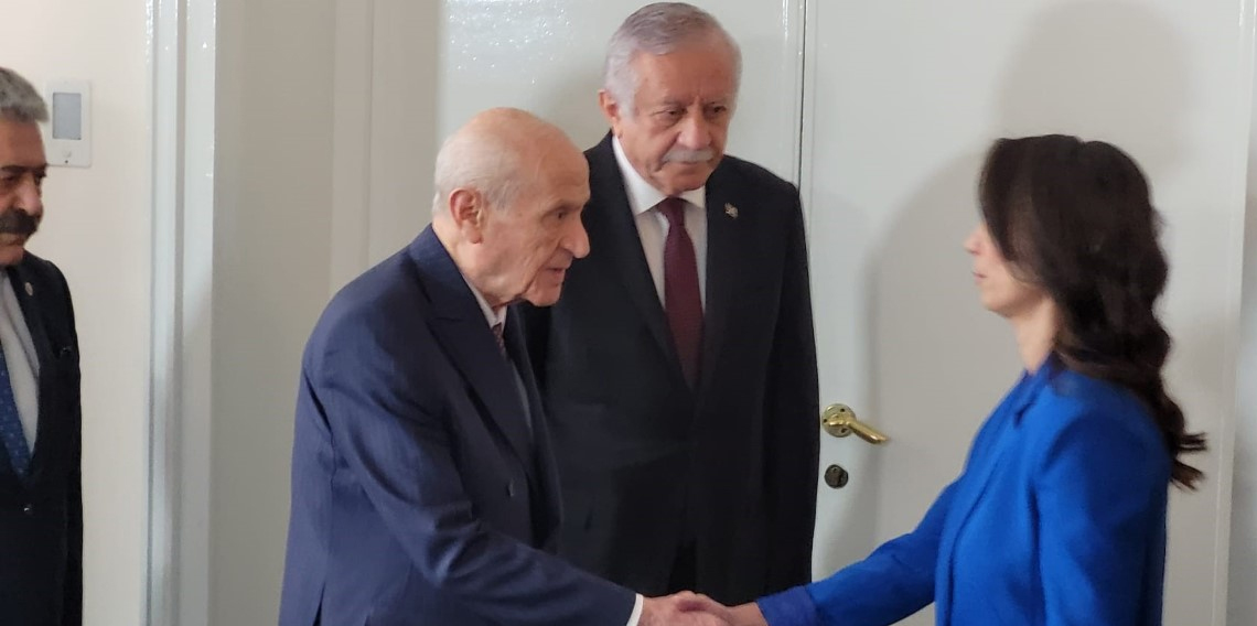MHP Lideri Bahçeli, DEM Parti heyeti ile görüştü