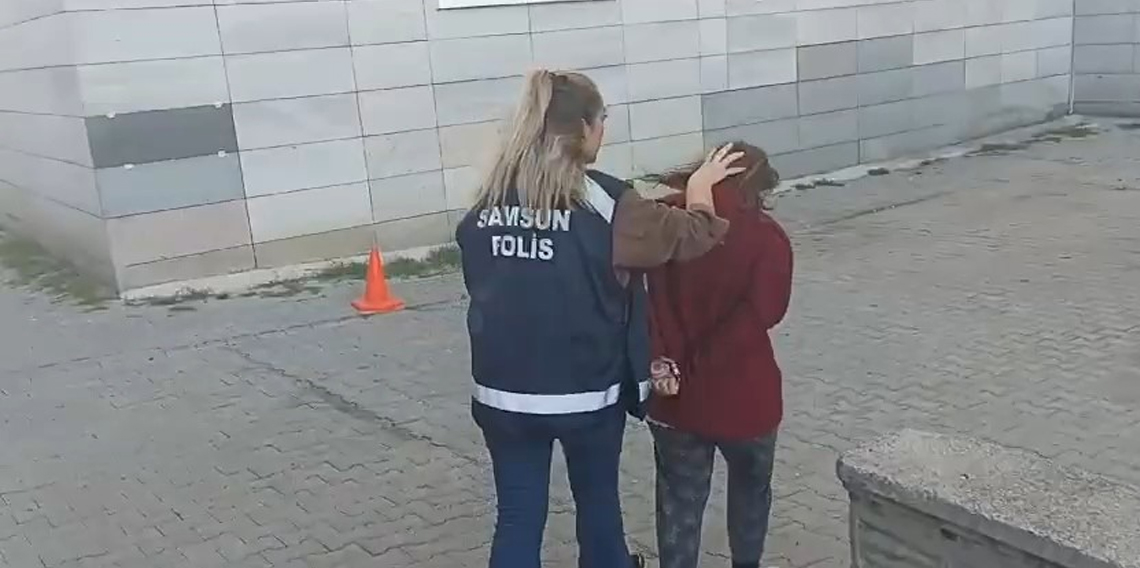 Samsun'da 15 yıl ve 12 yıl hapis cezası ile 5 yıldır aranan karı-koca polisin operasyonuyla yakalandı