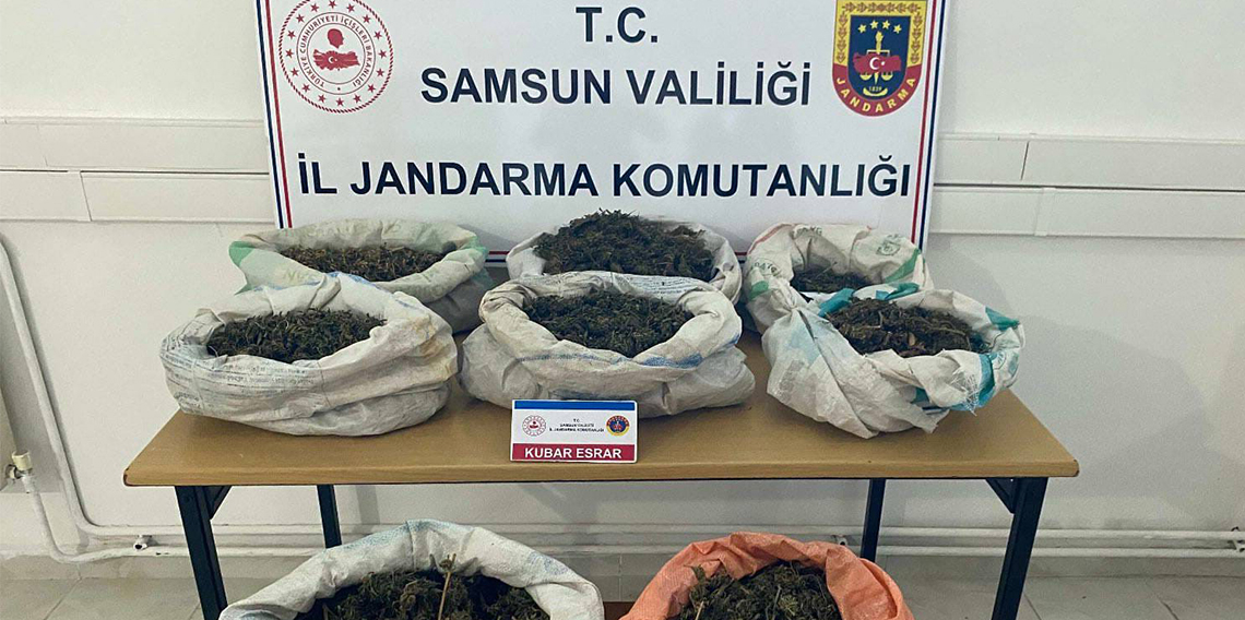 Samsun’da 8,5 kilo esrar ele geçti!